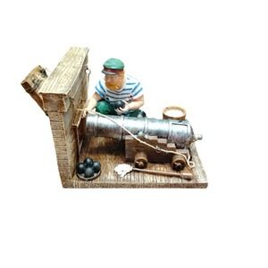 Vintage Old Salts Loading Cannon Nautical Figurine Beachcombers 08-2050 w/‎ Box